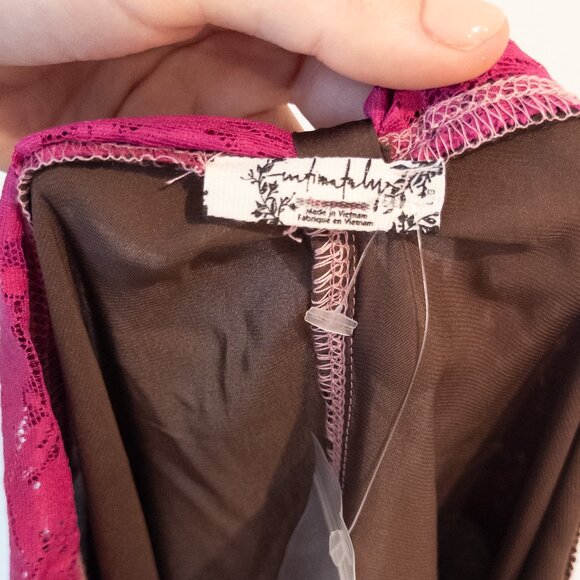 NWOT Free People First Date Lace Trim Romper, Size Large - Picture 3 of 8